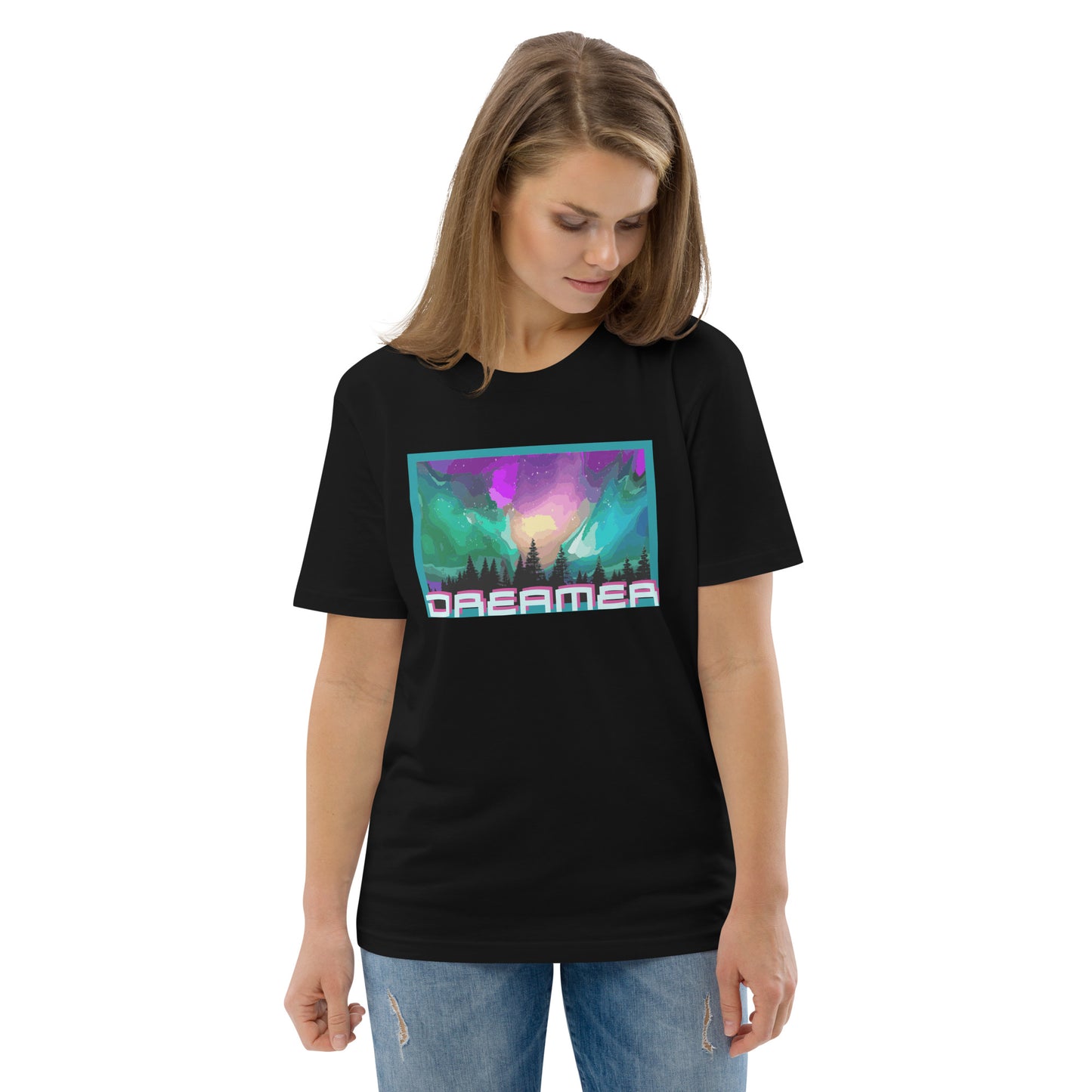 Aurora Borealis Unisex organic cotton t-shirt