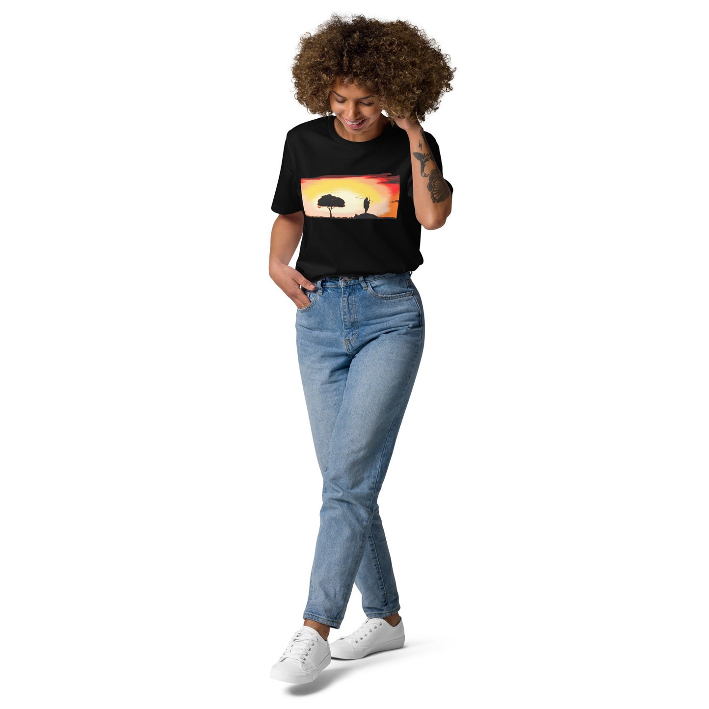 Into the African sunset Unisex organic cotton t-shirt