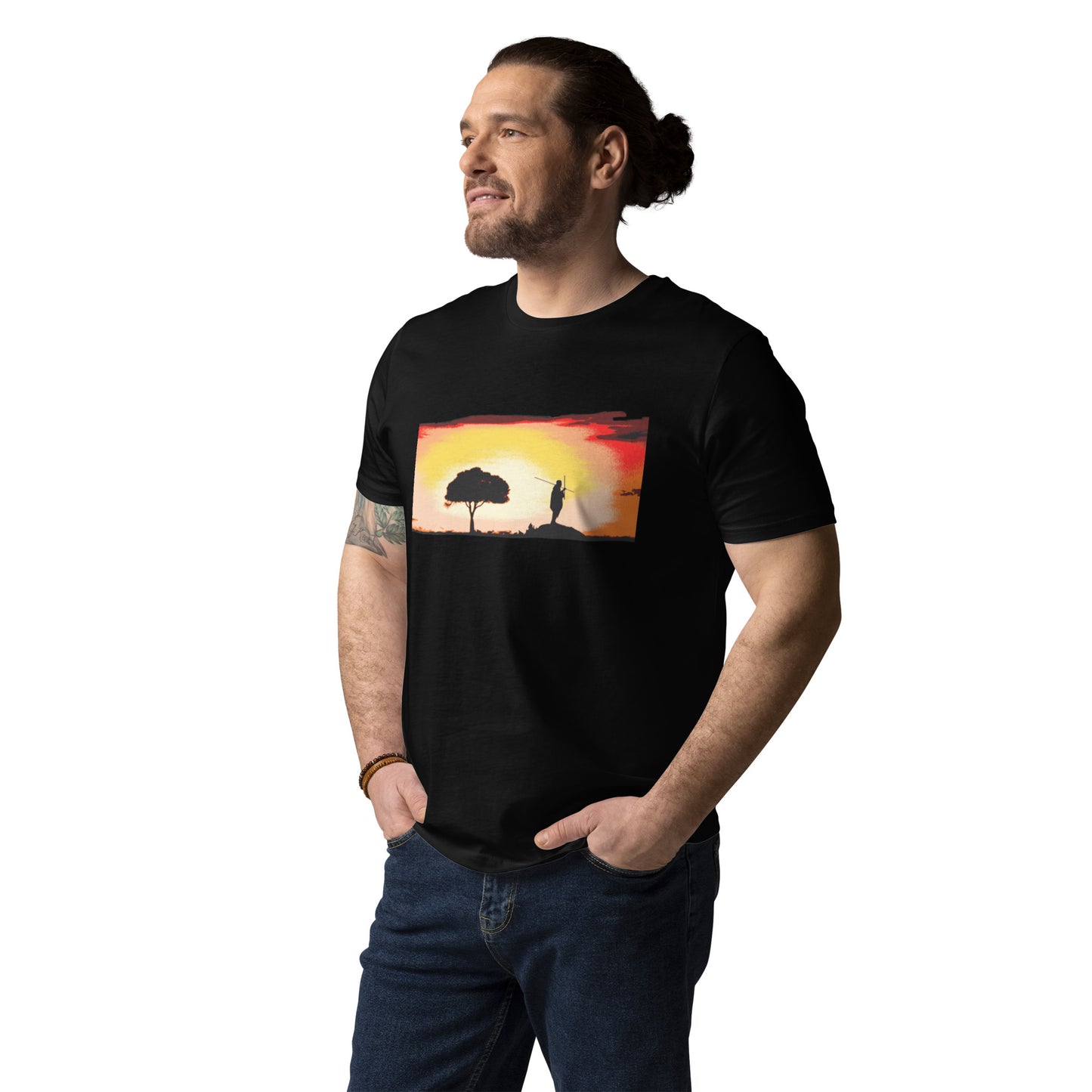 Into the African sunset Unisex organic cotton t-shirt