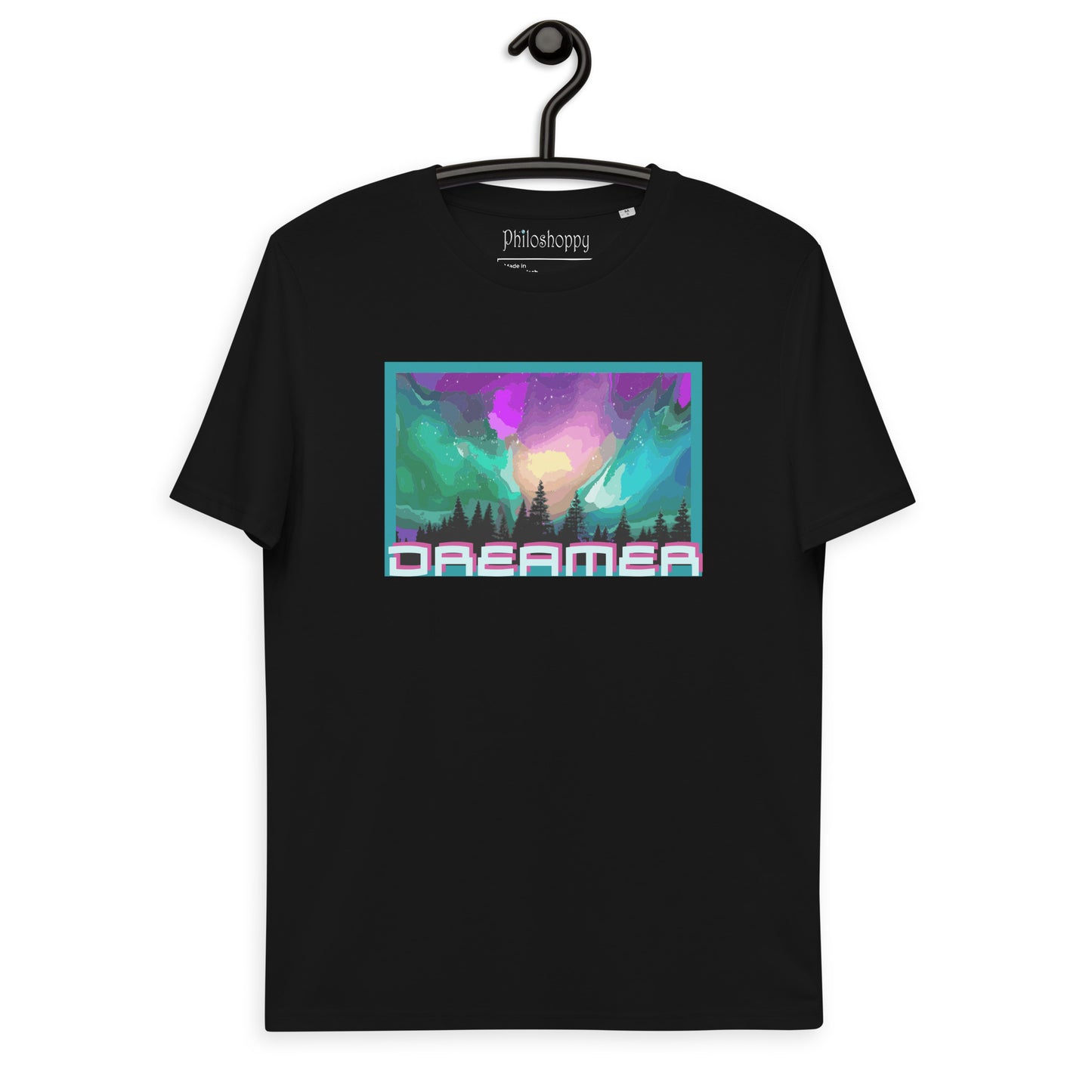 Aurora Borealis Unisex organic cotton t-shirt