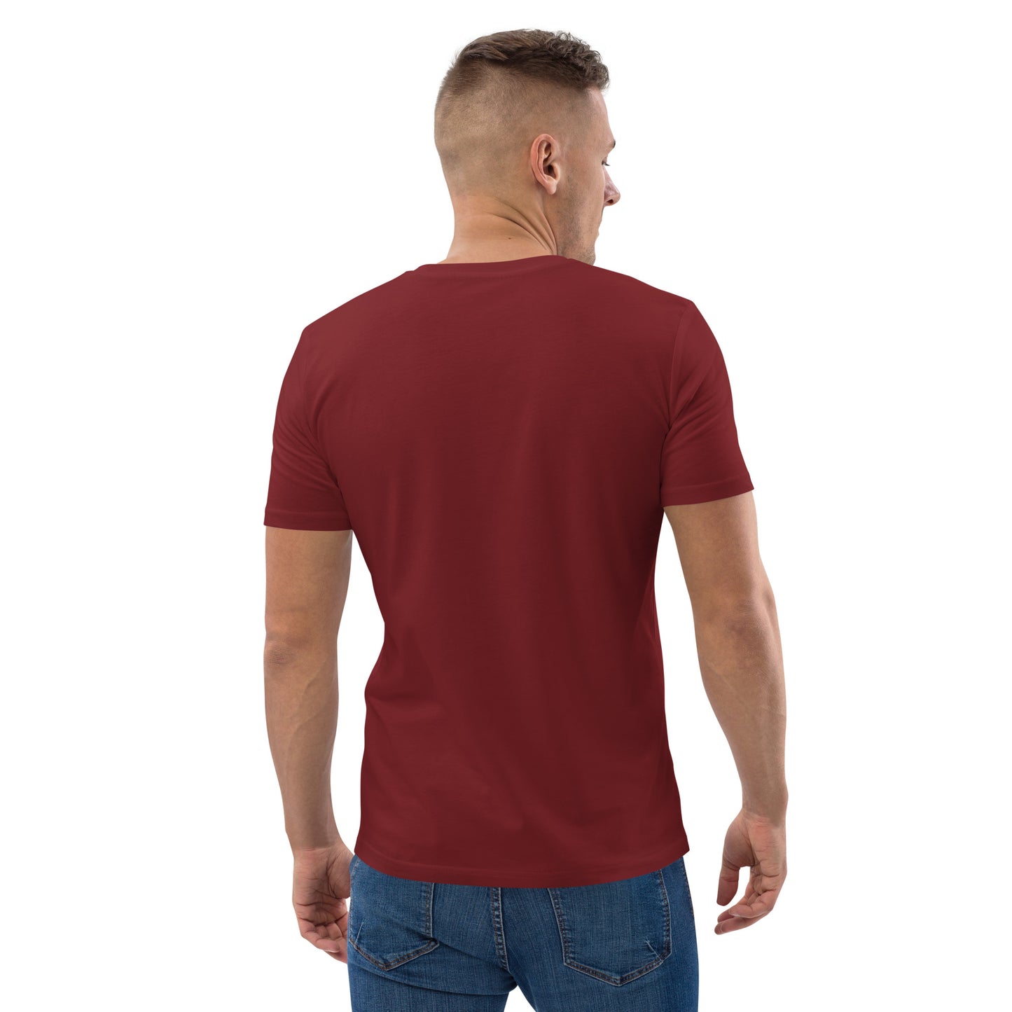 Human evolution Unisex organic cotton t-shirt