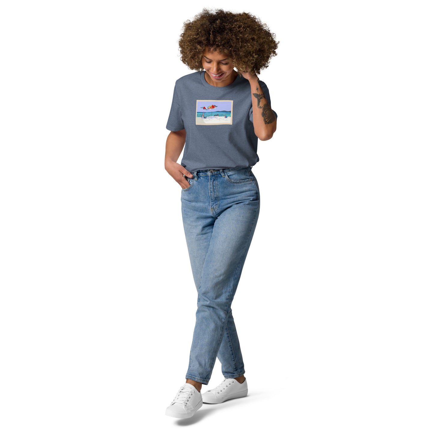 Beach Unisex organic cotton t-shirt