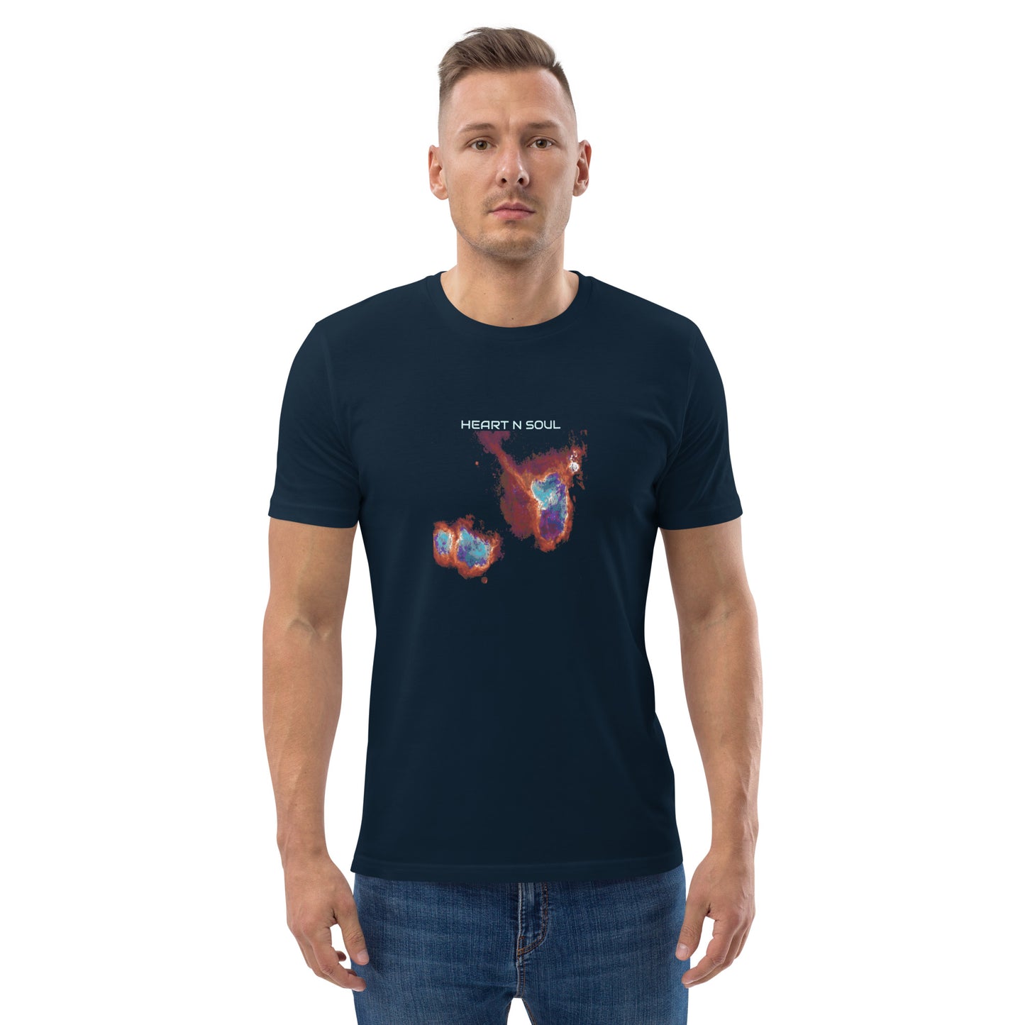 Heart and Soul Nebulae Unisex organic cotton t-shirt
