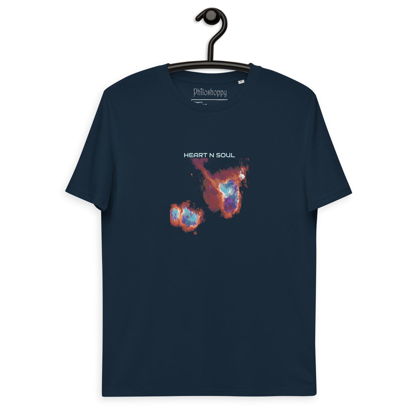 Heart and Soul Nebulae Unisex organic cotton t-shirt
