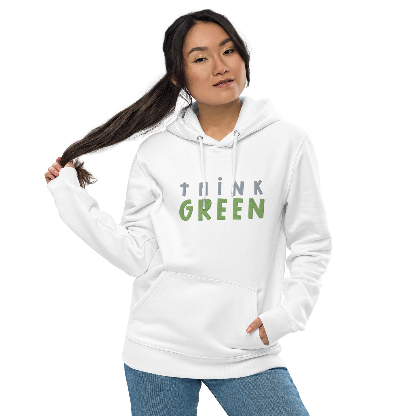 Think Green Unisex essential eco hoodie