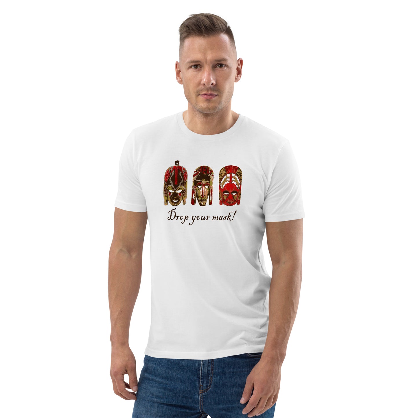 African Masks Unisex organic cotton t-shirt
