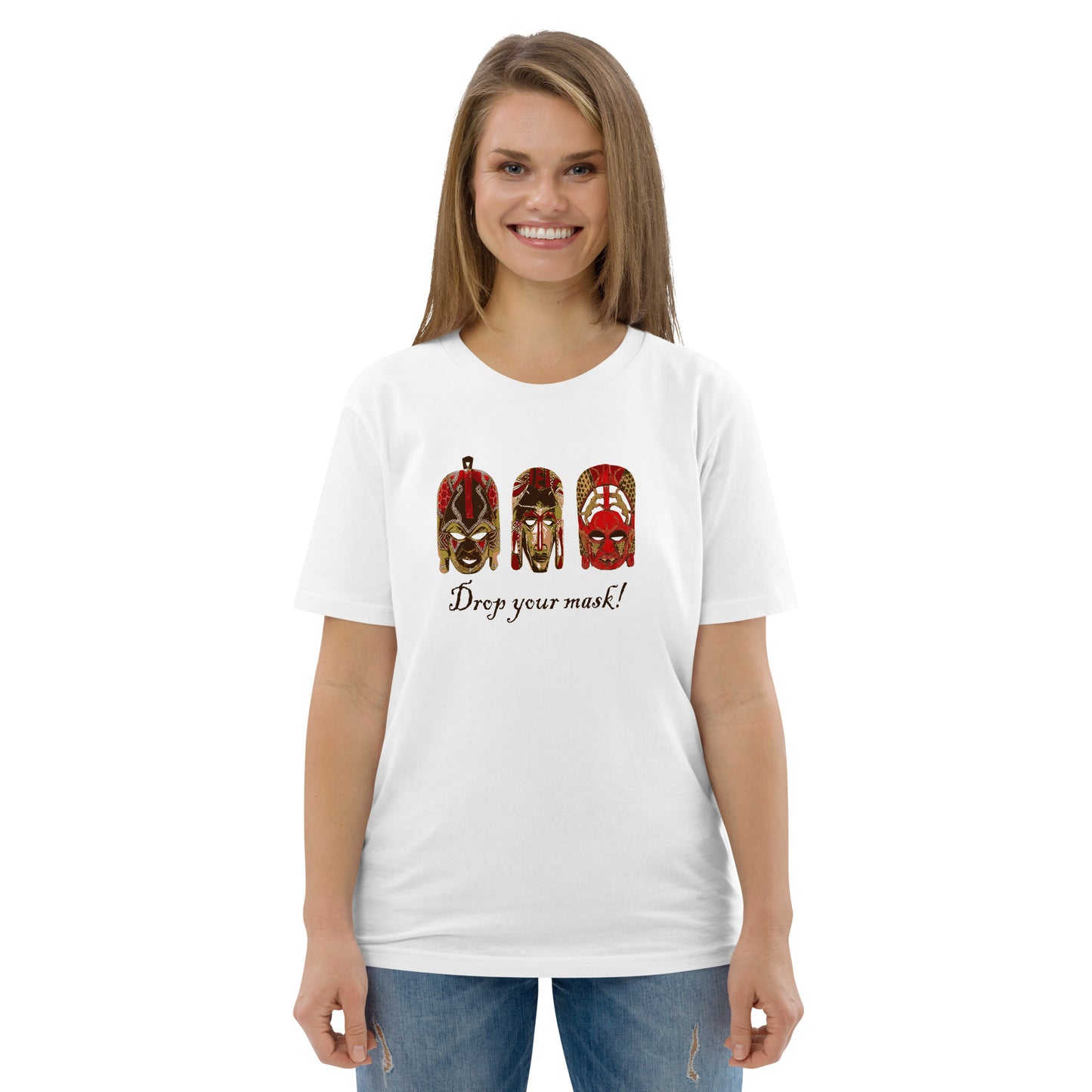 African Masks Unisex organic cotton t-shirt