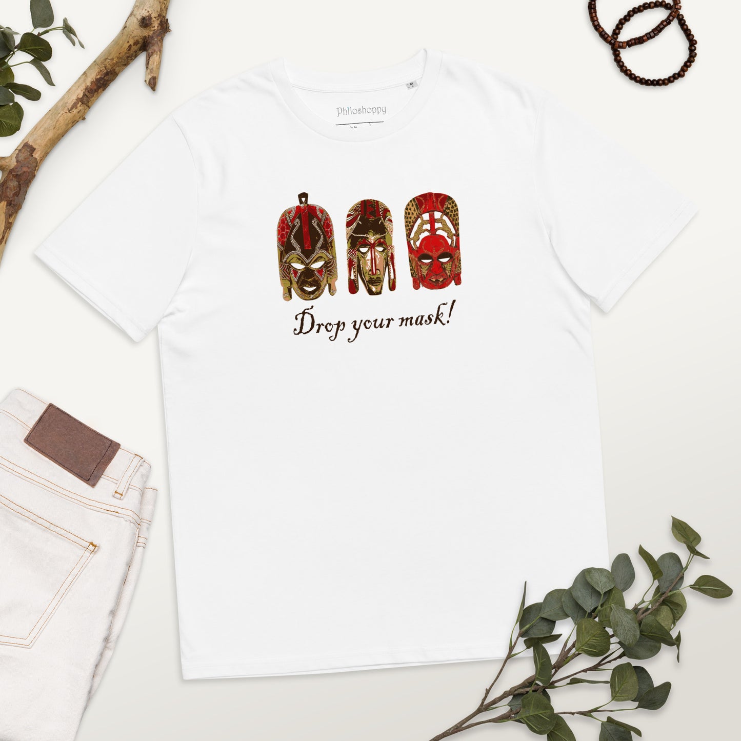 African Masks Unisex organic cotton t-shirt