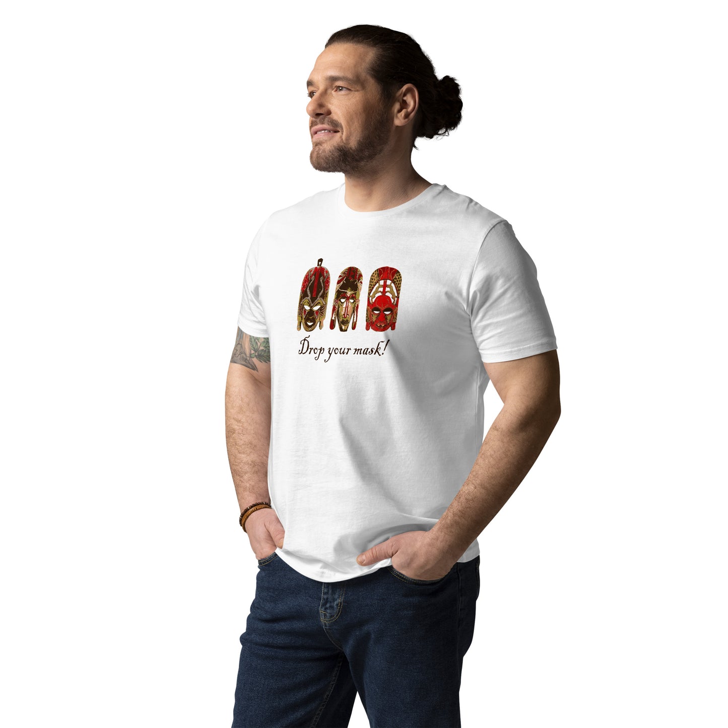 African Masks Unisex organic cotton t-shirt
