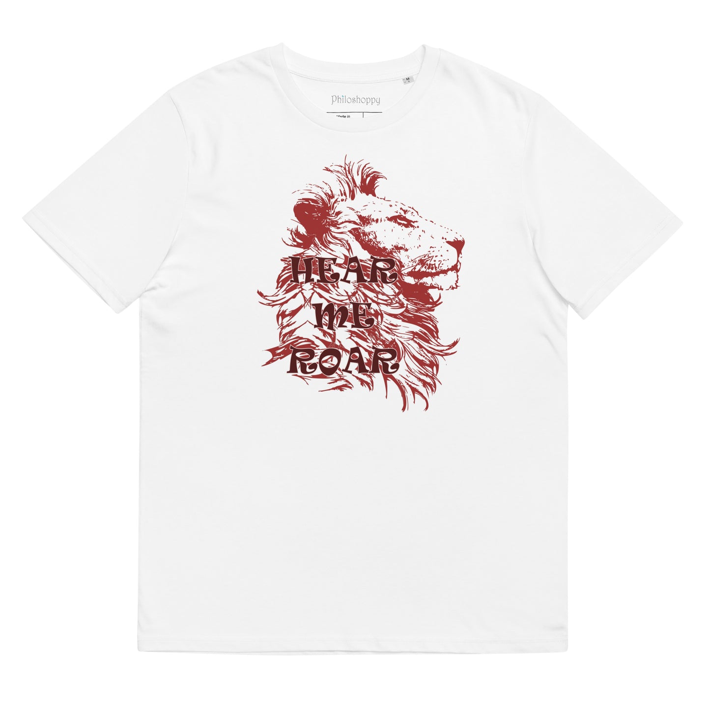 African Lion Unisex organic cotton t-shirt