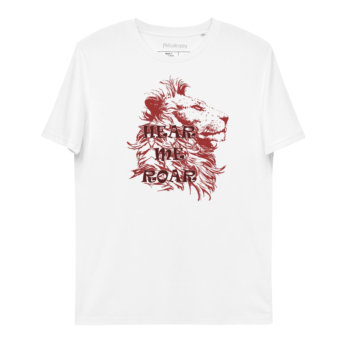 African Lion Unisex organic cotton t-shirt