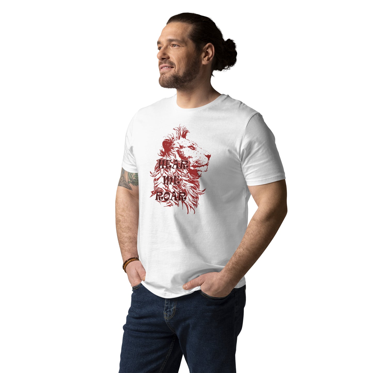 African Lion Unisex organic cotton t-shirt
