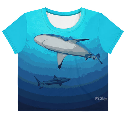 Sharks Crop Tee