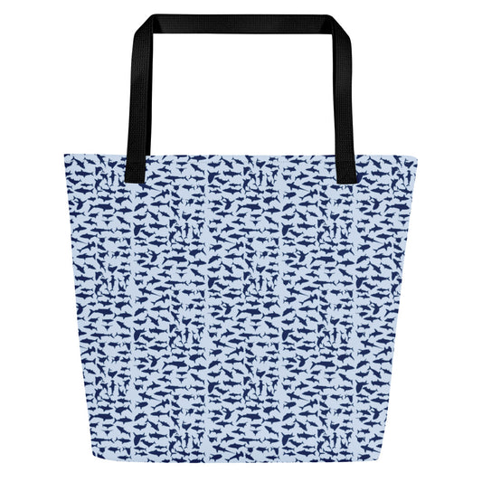 Sharks Large Tote Bag