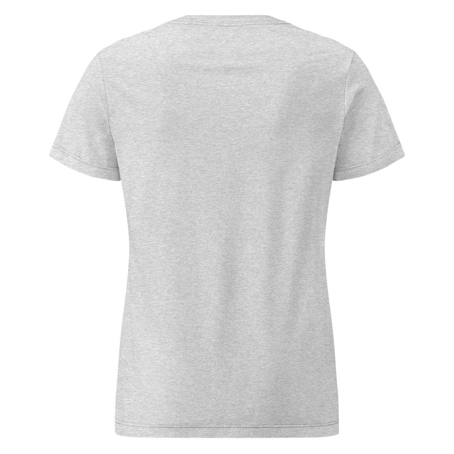 Back view of grey women’s softstyle cotton T-shirt from the Her Philosophies collection.