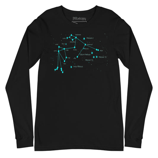 Aquarius Constellation Unisex Long Sleeve Tee