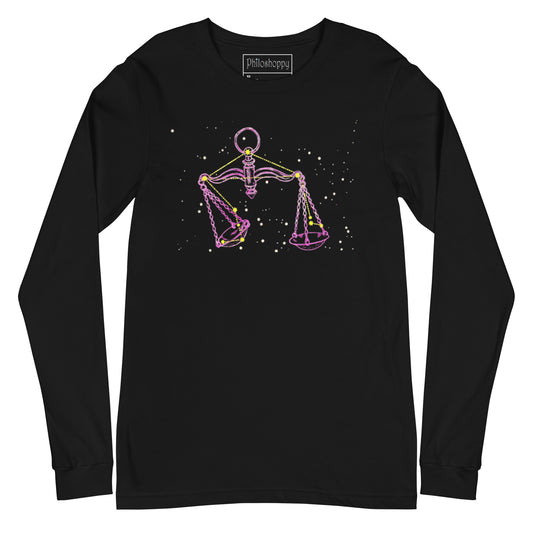 Libra Constellation Unisex Long Sleeve Tee