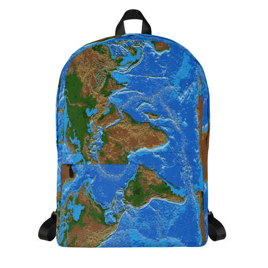 Physical World Map Backpack