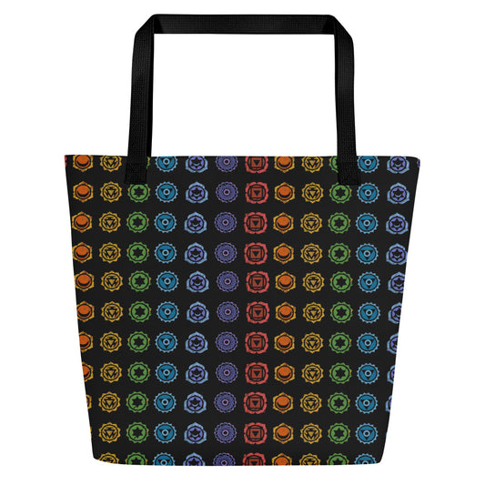 Chakras Large Tote Bag