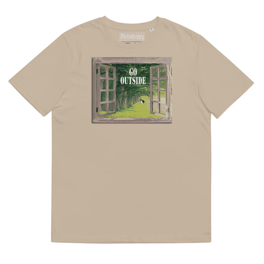 Go Outside Unisex organic cotton t-shirt